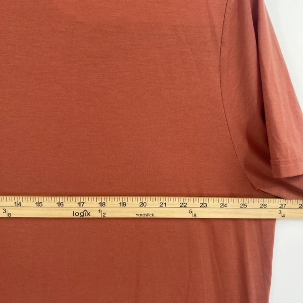 Free Fly Bamboo‎ Mens XXXL Short Sleeve T-Shirt Terracotta Rust Activewear